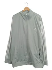 Vorschaubild 1 von Trainingsjacke Herren 2XL Grau 3-Streifen Sportjacke Polyester