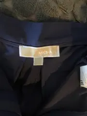 Vorschaubild 2 von Stoffhose Damen Gr. S Blau Rot Seitenstreifen Culotte
