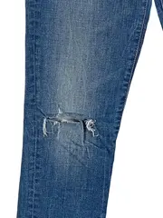 Vorschaubild 2 von Jeans Slim Fit Damen Blau Baumwolle Destroyed W28 L28