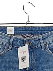 Vorschaubild 3 von Jeans Slim Fit Damen Blau Baumwolle Destroyed W28 L28