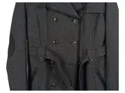 Vorschaubild 3 von Damen Wintermantel Gr. 38 Grau Fischgrät Wolle Klassisch Alltag