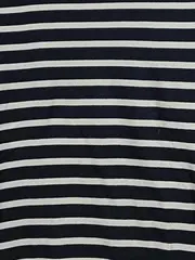 Vorschaubild 3 von Damen Langarmshirt Gestreift Gr. 36;S Schwarz Baumwolle Casual Basic