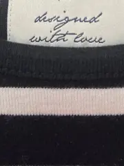 Vorschaubild 6 von Damen Langarmshirt Gestreift Gr. 36;S Schwarz Baumwolle Casual Basic