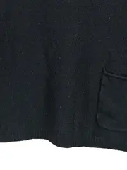 Vorschaubild 4 von Pullover Damen V-Ausschnitt Strick Schwarz Gr. 40 L Tasche Basic