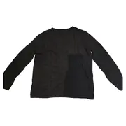 Vorschaubild 2 von Pullover Damen V-Ausschnitt Strick Schwarz Gr. 40 L Tasche Basic