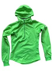Vorschaubild 5 von Damen Sport Shirt Dri-Fit Kapuze Hoodie Gr. S Neongrün