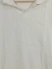 Vorschaubild 3 von Herren Poloshirt Gr. 50/L Beige Baumwolle Struktur Strick Casual Shirt