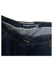 Vorschaubild 3 von Damen Jeans Mandy Straight Leg Gr. 50 Dunkelblau Stretch