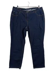 Vorschaubild 1 von Damen Jeans Mandy Straight Leg Gr. 50 Dunkelblau Stretch