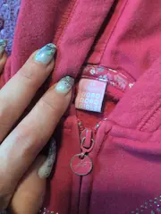 Vorschaubild 4 von dopodopo Mädchen Kapuzenjacke Hoodie Gr. 98 Pink Schmetterling Strass