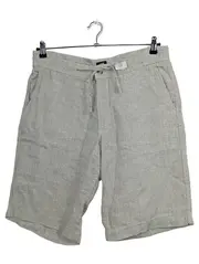 Vorschaubild 1 von Herren Leinen Shorts Grau Gr. L W33/50 Kordelzug Casual