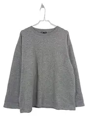 Vorschaubild 1 von Pullover Damen Gr. 40/L Grau Strickpullover Viskose Mix Casual Basic Winter