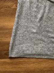 Vorschaubild 2 von Damen Pullover Gr. 36/S Grau Meliert Glitzer Langarm