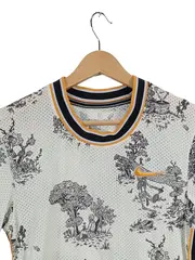 Vorschaubild 3 von Court Herren Sport Shirt Kurzarm Polyester Grafik Logo Gr. S Weiß