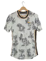 Vorschaubild 1 von Court Herren Sport Shirt Kurzarm Polyester Grafik Logo Gr. S Weiß