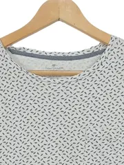 Vorschaubild 2 von Herren T-Shirt XL Weiß Blättermuster Fitted Style Casual