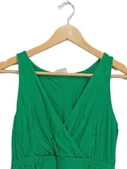 Vorschaubild 2 von Damen Wickelkleid Gr. M grün Sommerkleid Jersey V-Ausschnitt