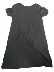 Vorschaubild 2 von Damen T-Shirt-Kleid Gr. 40/L Schwarz Baumwolle Taschen