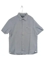 Vorschaubild 1 von Freizeithemd Herren Gr. L/52 Blau Weiß Gestreift Kurzarm