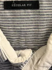 Vorschaubild 4 von Freizeithemd Herren Gr. L/52 Blau Weiß Gestreift Kurzarm