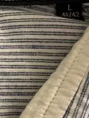 Vorschaubild 6 von Freizeithemd Herren Gr. L/52 Blau Weiß Gestreift Kurzarm