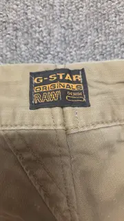 Vorschaubild 2 von Herren Chino Stoffhose Beige W34 L26 Baumwolle Casual