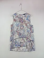 Vorschaubild 2 von Bluse Damen Ärmellos Paisley Viskose Sommer Freizeit Gr. 38 M