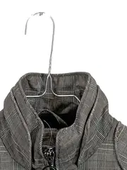 Vorschaubild 3 von Damen Outdoorjacke kariert grau Gr. XS/34 mit Gürtel
