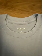 Vorschaubild 4 von Damen T-Shirt Basic Gr. M/38 Hellblau Baumwolle Kurzarm