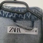 Vorschaubild 5 von Damen Jeansjacke Oversized Hellblau Gr. XS 34 Baumwolle