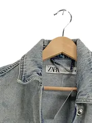 Vorschaubild 4 von Damen Jeansjacke Oversized Hellblau Gr. XS 34 Baumwolle