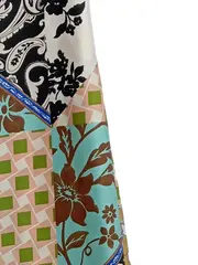 Vorschaubild 3 von Damen Stoffhose Culotte Patchwork Paisley Boho XL Mehrfarbig