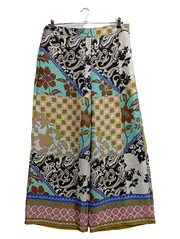 Vorschaubild 1 von Damen Stoffhose Culotte Patchwork Paisley Boho XL Mehrfarbig