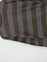 Vorschaubild 5 von Pullover Herren Gr. M Gestreift Braun Grau Baumwolle Langarm