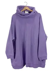 Vorschaubild 2 von Damen Sweatshirt Rollkragen Lila Gr. 54/56 Oversized