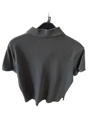 Vorschaubild 2 von Herren Poloshirt Gr. M Grau Custom Fit Baumwolle