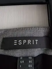 Vorschaubild 3 von Damen A-Linienrock Grau Gr. 40 Business Wolle Viskose Midi