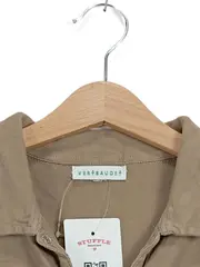 Vorschaubild 2 von Mädchen Langarmshirt Gr. 152 Beige Baumwolle Knopfleiste Casual