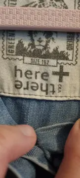 Vorschaubild 2 von Here+There Mädchen Jeanskleid Gr. 152 Blau Lyocell Casual Alltag Minikleid