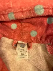 Vorschaubild 2 von Kinder Bademantel Gr. 98 Pink Punkte Kapuze Frottee Mädchen