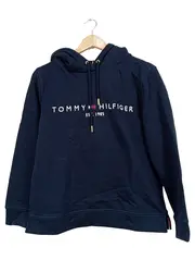 Vorschaubild 1 von Hoodie Damen Kapuzenpullover Blau Logo Gr. 36 34 Baumwolle Casual
