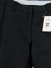 Vorschaubild 2 von Damen Stoffhose Schwarz Gr. 42 Business Baumwolle Elegant