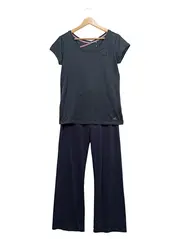 Vorschaubild 1 von Damen Trainingsanzug Set Sport L/40 Polyester Grau Kurzarm
