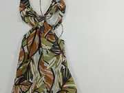 Vorschaubild 4 von Bohemian Top Damen Leinen Blumen Cut-Outs Mehrfarbig Gr. S