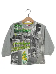 Vorschaubild 1 von Kinder Langarmshirt Urban Print Grau Gr. 92