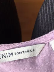 Vorschaubild 7 von Denim Damen Bluse Gr. S Lila Viskose Ärmellos Casual
