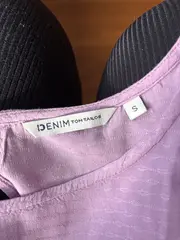 Vorschaubild 6 von Denim Damen Bluse Gr. S Lila Viskose Ärmellos Casual