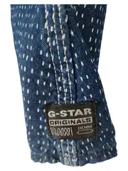 Vorschaubild 2 von Herren Freizeithemd Langarm Blau Gr. M Baumwolle Denim