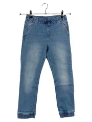 Vorschaubild 1 von Kinder Jeans Jogger Hose Gr. 140 Blau Gummibund Baumwolle