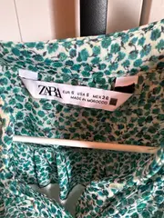Vorschaubild 6 von Tunikakleid Damen S Grün Blumenmuster Rüschen Freizeitkleid